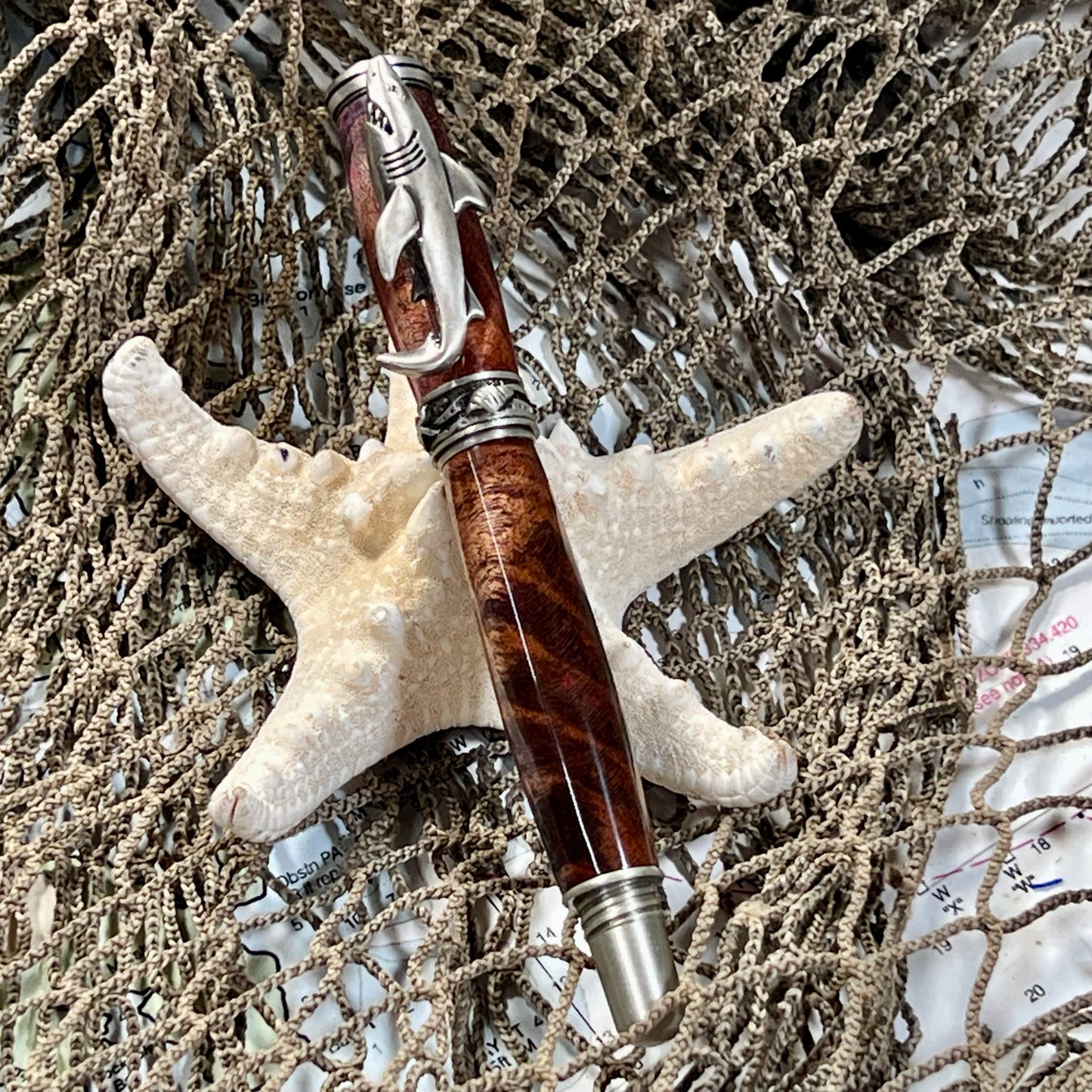 Pewter Shark Roller Ball Pen