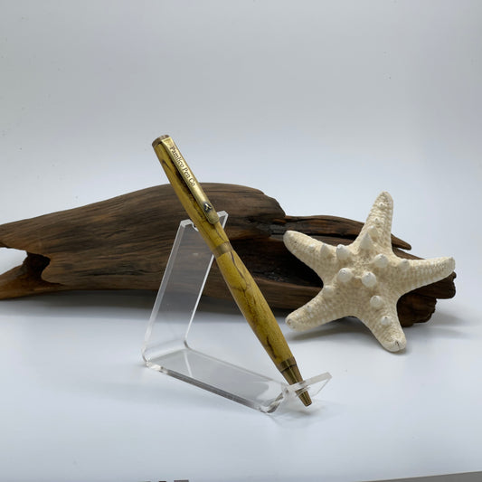 Spalted Maple dyed yellow