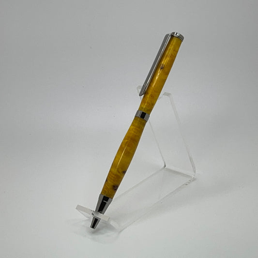 Handcrafted Yellow Ballpoint Pen