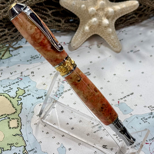 Pink and Chrome Fountain Pen