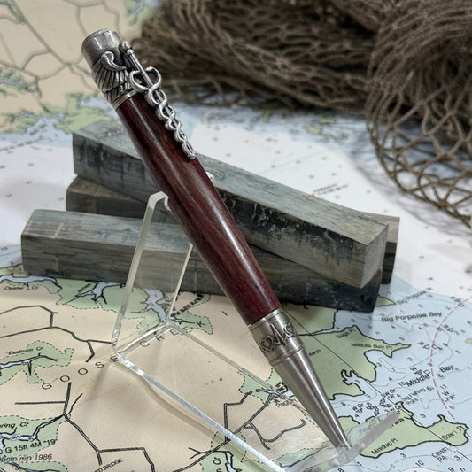 Medical Themed Pen Antique Pewter