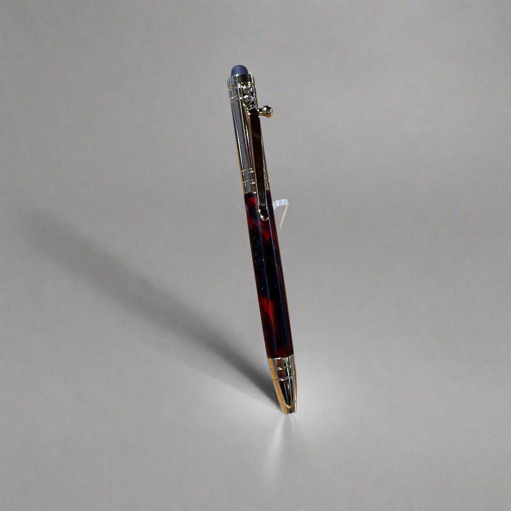 Bolt Action fashion Pen, Handmade Acrylic Pen in 24k Gold and Desert Camo Acrylic