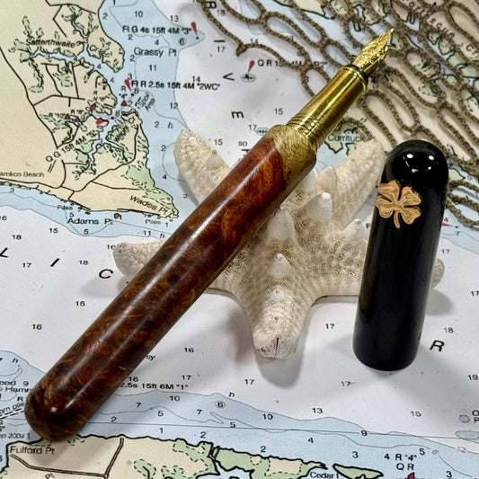 Amboyna Burl | Handcrafted | Fountain Pen