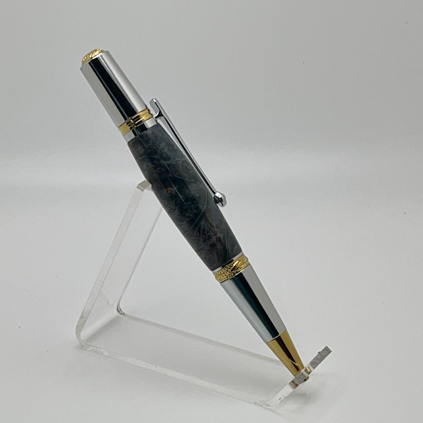 Blue, Gold and Bling Featuring a Swarovski Crystal Writing Pen