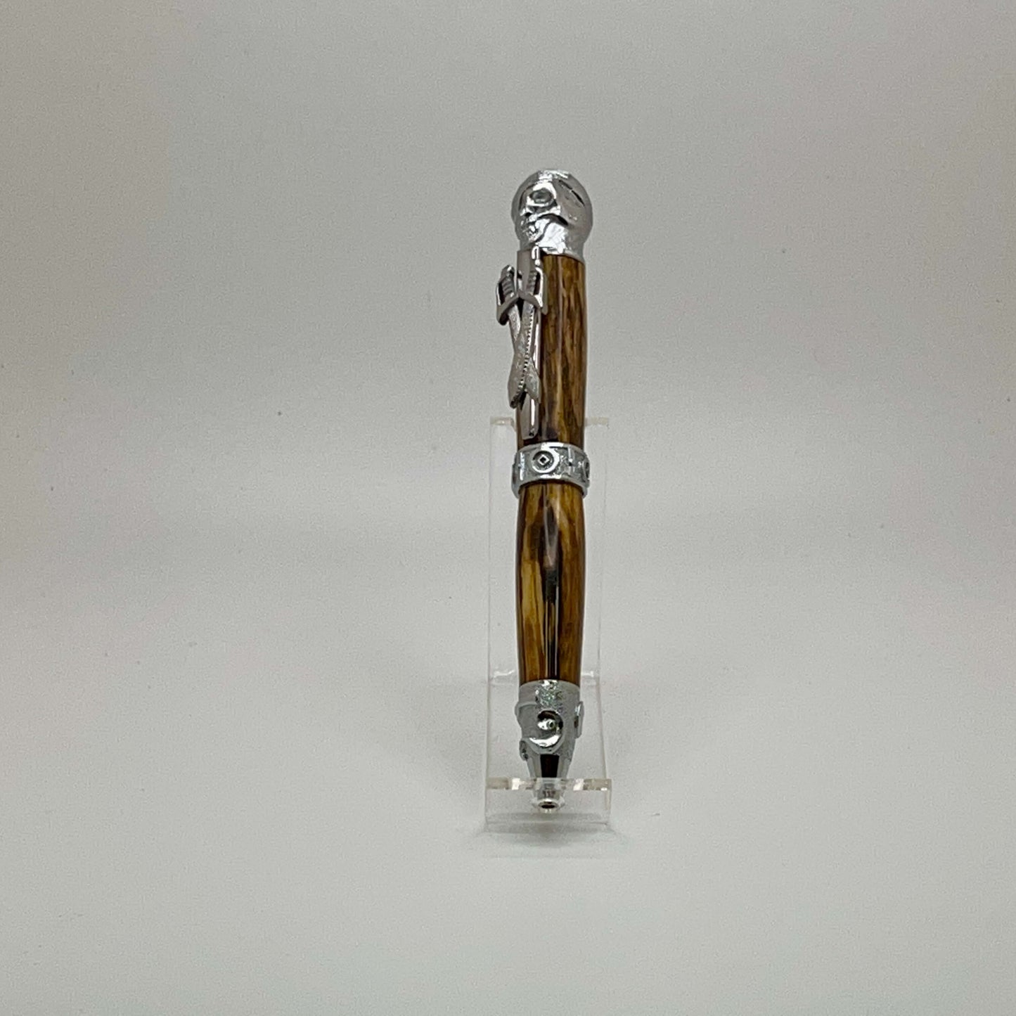 Pirate Pen Silver and Spalted Maple Wood