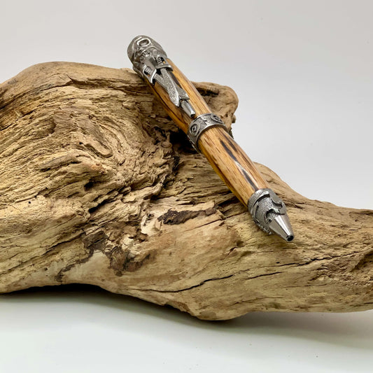 Pamlico Pirate Twist Pen In Gun Metal- A Treasure for Swashbuckling Adventurers