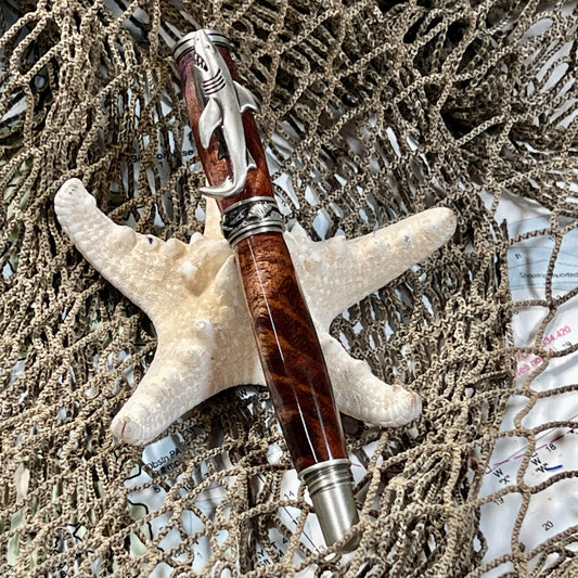 Pewter Shark Roller Ball Pen