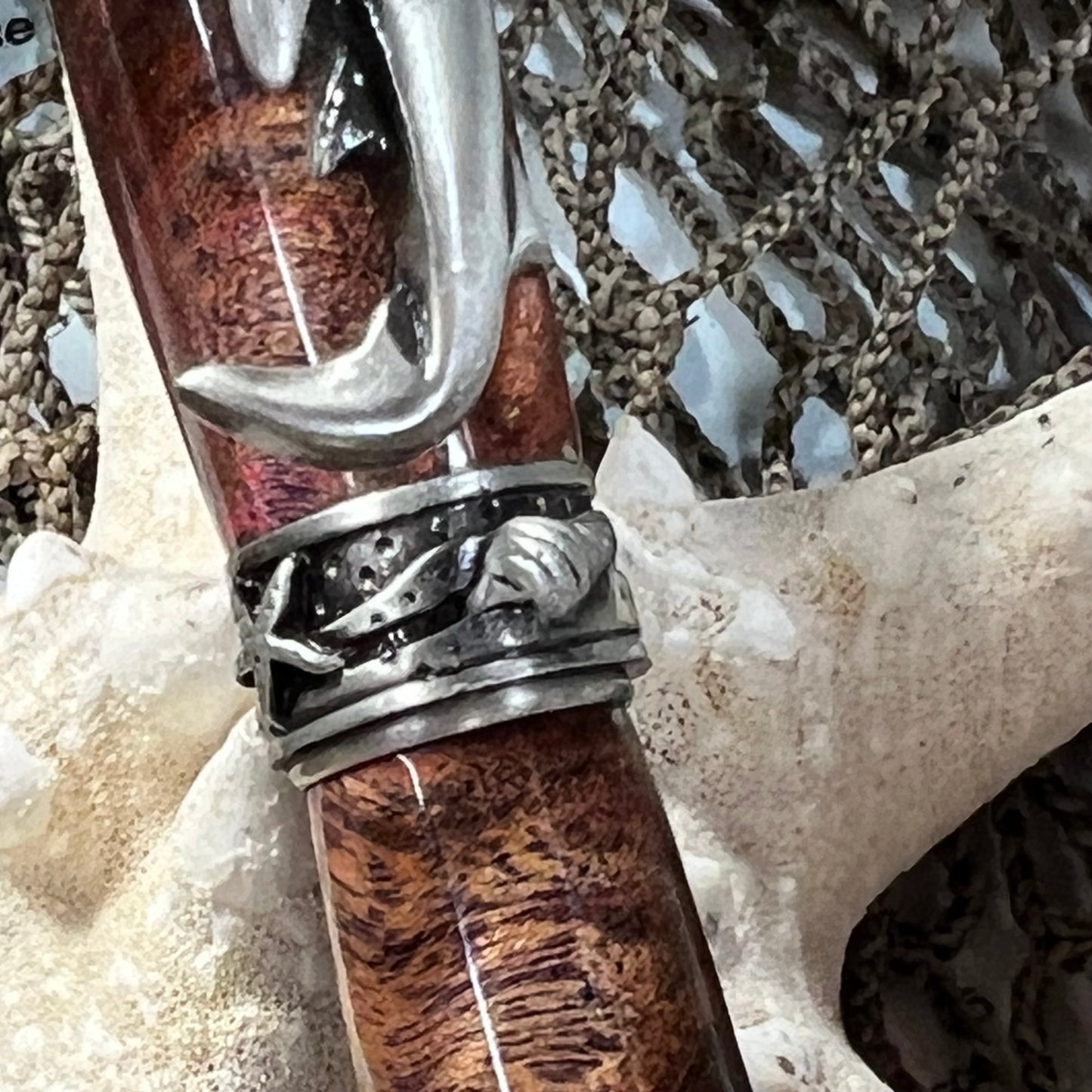 Pewter Shark Roller Ball Pen