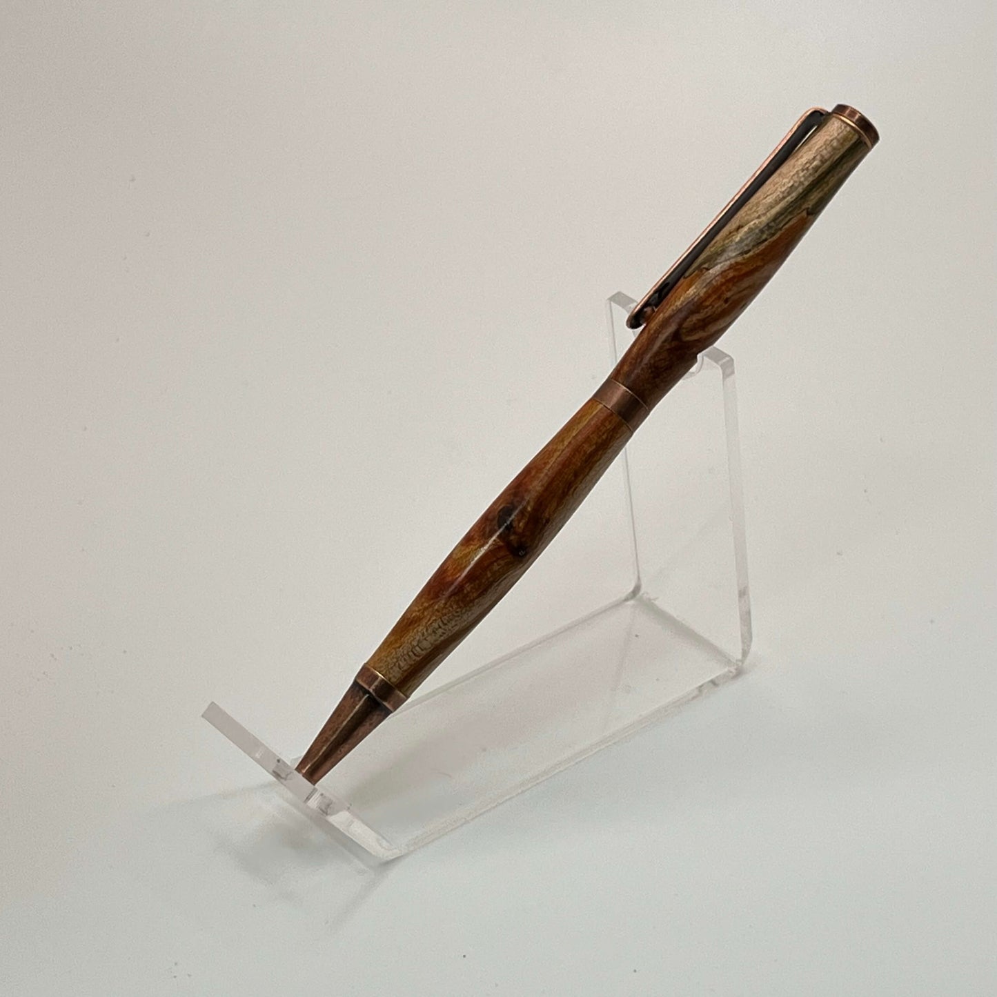 Artisan Made Writing Pen With Copper and Orange Hues