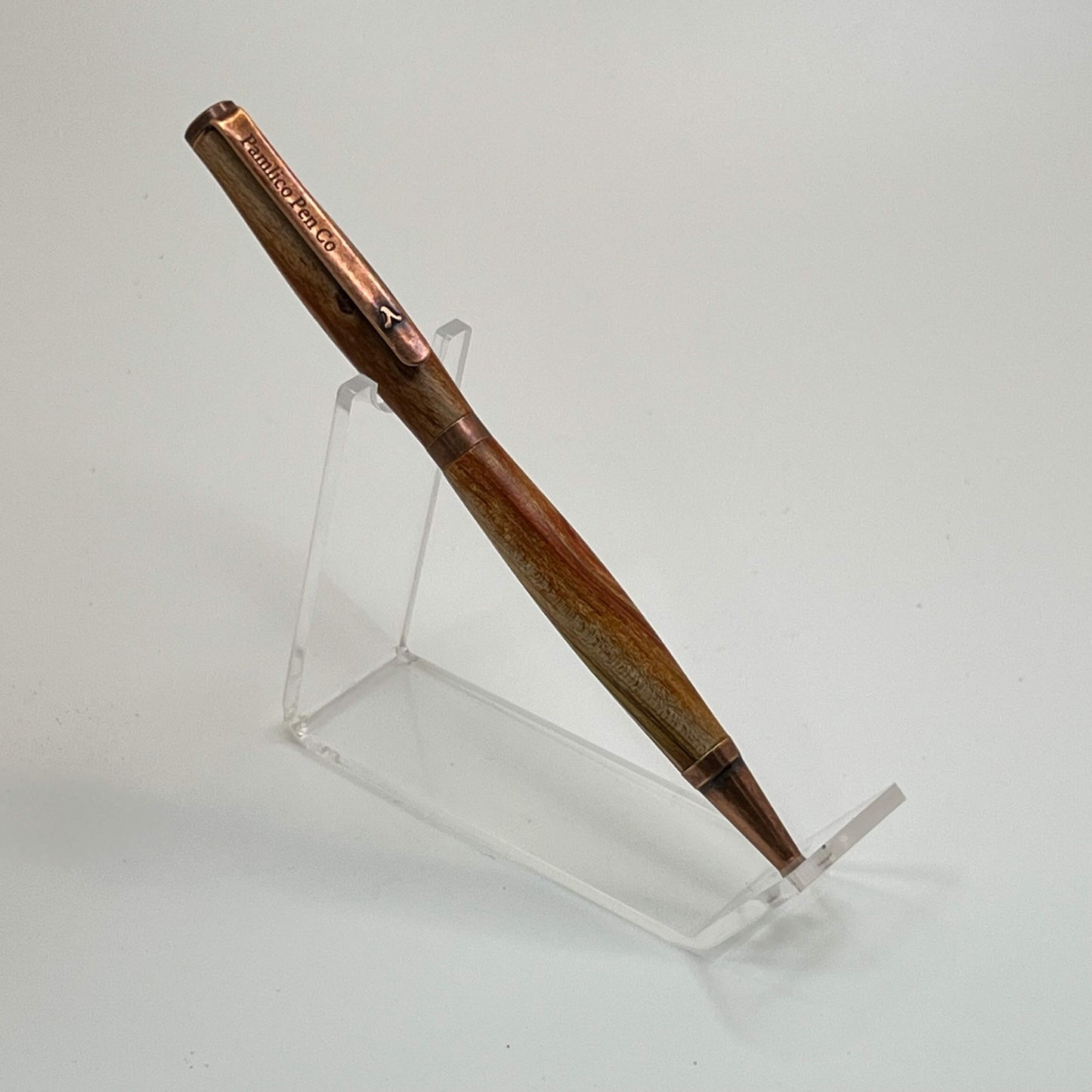 Artisan Made Writing Pen With Copper and Orange Hues