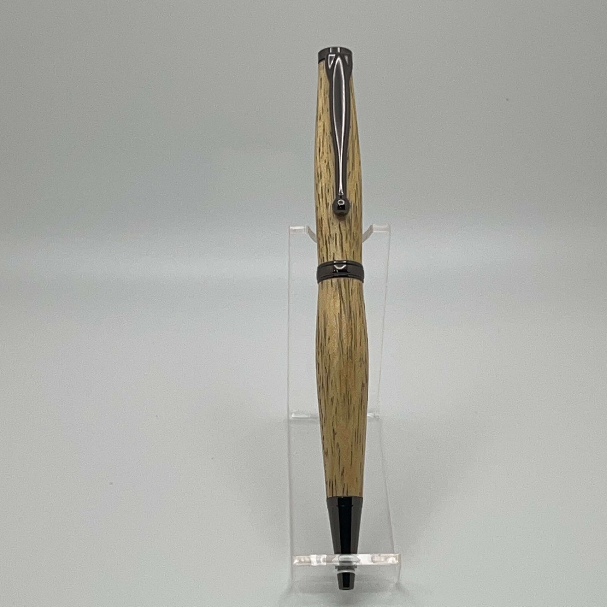 Handcrafted Tamarind Wood pen with gunmetal hardware front