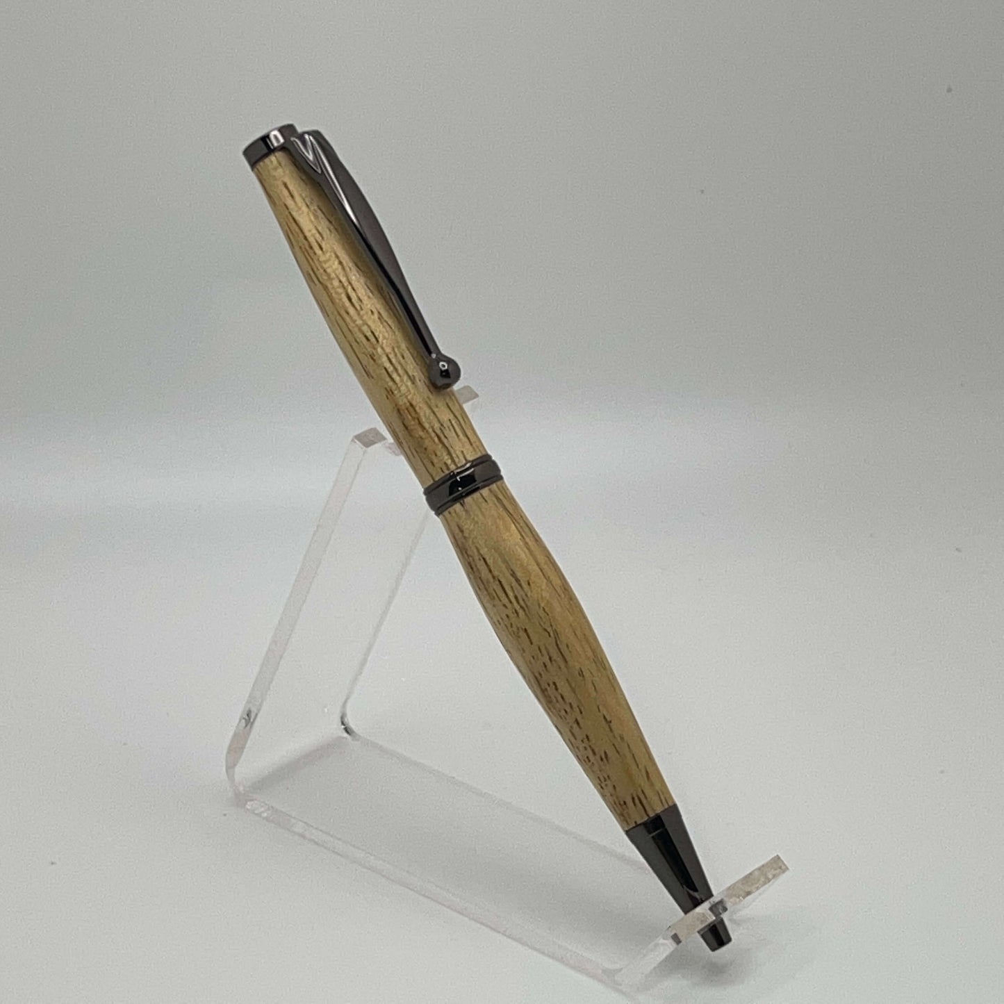 Handcrafted Tamarind Wood pen with gunmetal hardware right side