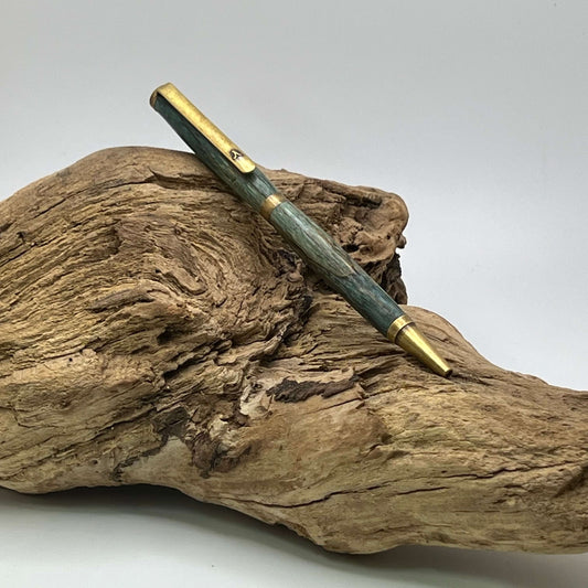 Handcrafted Antique Brass Slimline Pen